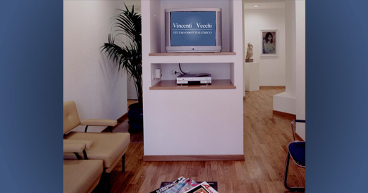Sala d'aspetto dello studio dentistico