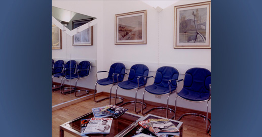 Sala d'aspetto dello studio dentistico